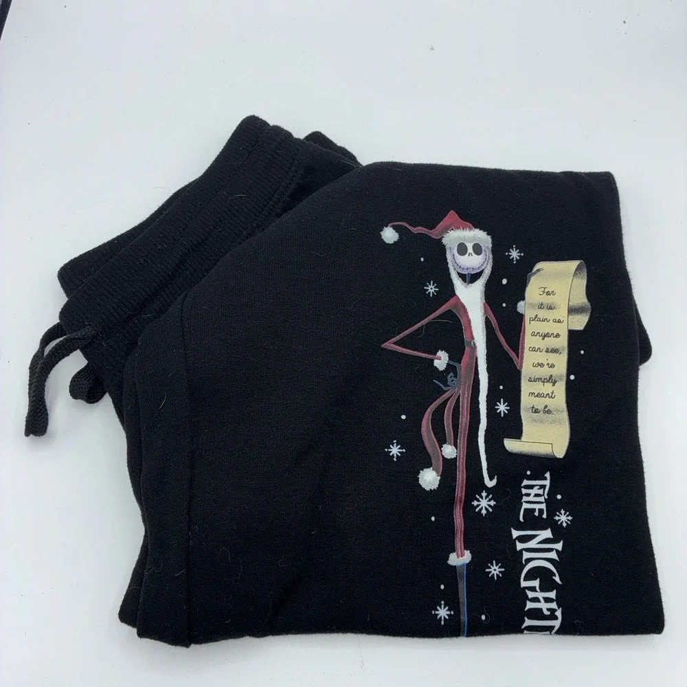 Nightmare Before Christmas Jack Skellington Santa Lounge Pants Mens L